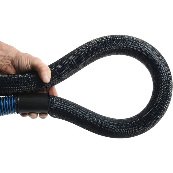 Antistatic power tool hose with PET sleeve