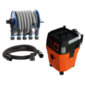 Quick Click 9m Hose Reel and Fein 35L Dust Extractor