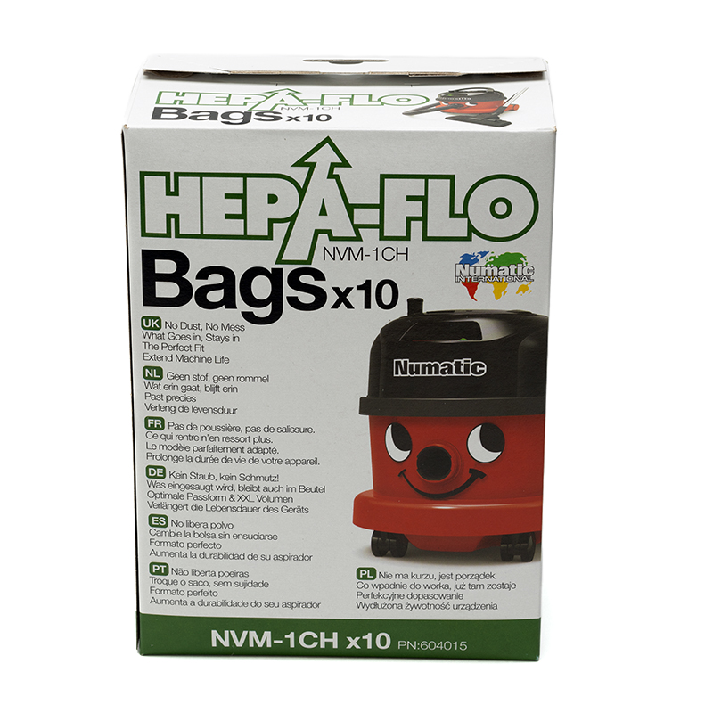 Genuine Henry Numatic Vacuum HepaFlo Hoover Dust Bags NVM-1CH, Pack of 10 - Image 3